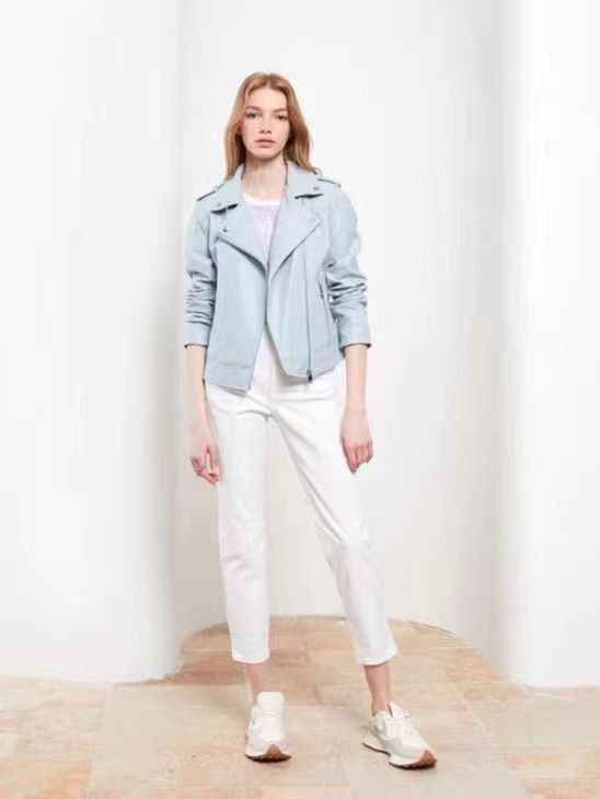 Ladies high fashion Bomber PU jacket (7) Ladies high fashion Bomber PU jacket (7)