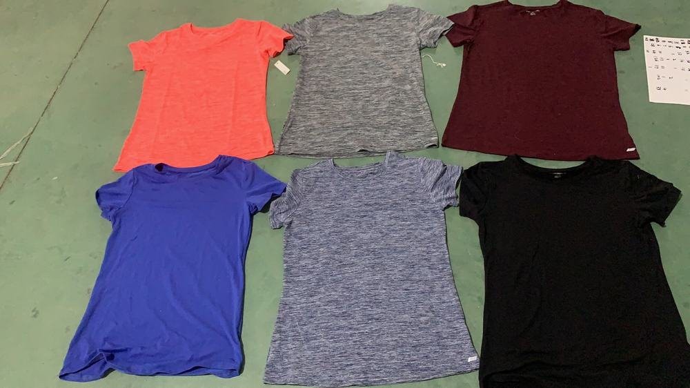 Ladies 4 way spandex  active Quit dry tee (10)