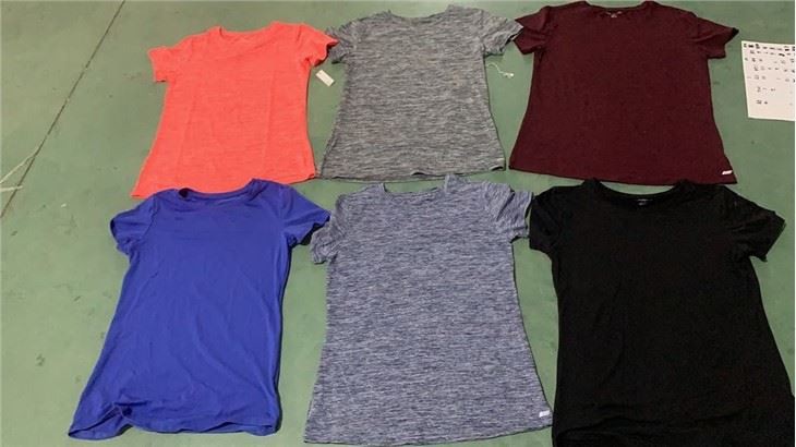 Ladies 4 way spandex  active Quit dry tee (10)