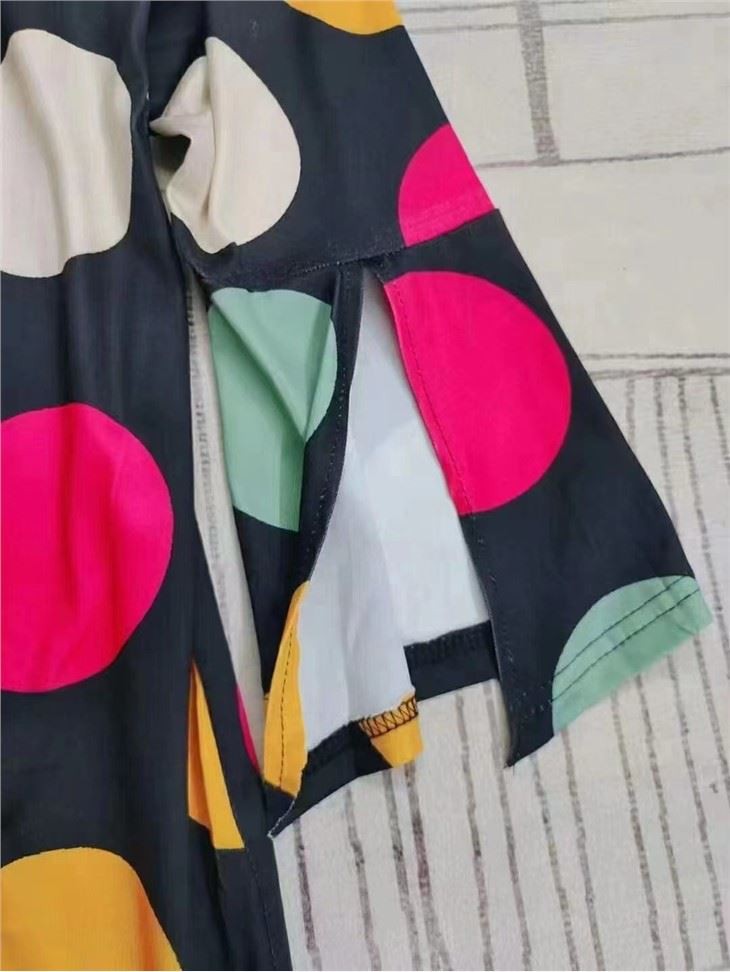 Ladies Polka Dot 3/4 Sleeve Blouse